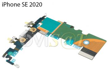 cable flex de calidad premium con conector de carga lightning blanco para iPhone se 2020 (a2296)